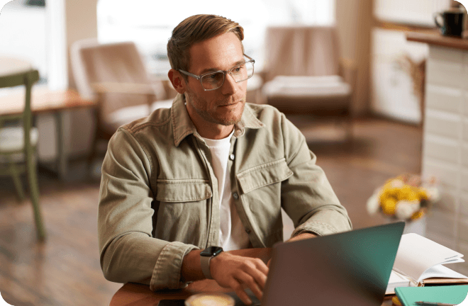 A person with laptop