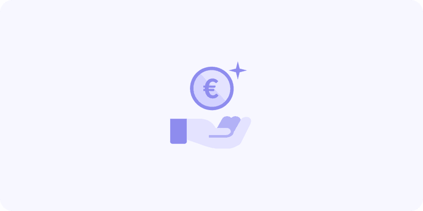 Coin and hand icon
