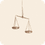 An icon showing scales.