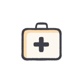 Icon of medical kit