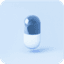 An icon showing a pill.