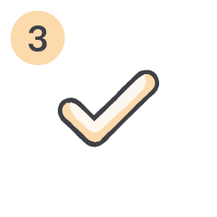 Small illustration of a chackmark