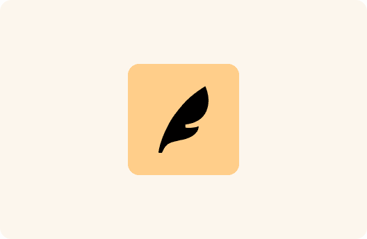 Feather app icon.