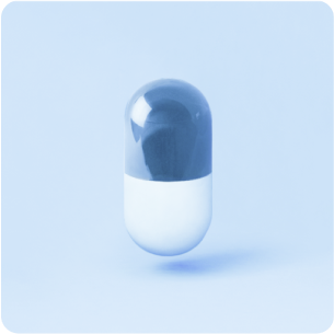 An icon showing a pill.
