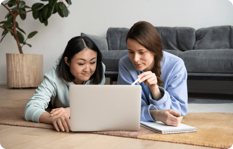 Women looking at a laptop